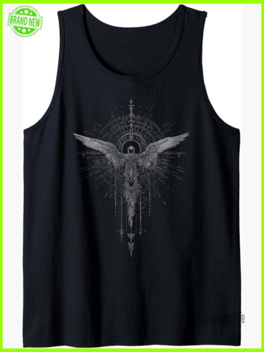 Gothic Punk Tank Top Y2k Streetwear Alternative Vintage